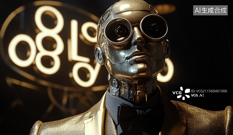 【AI数字艺术】未来科技,机器人队伍图片素材