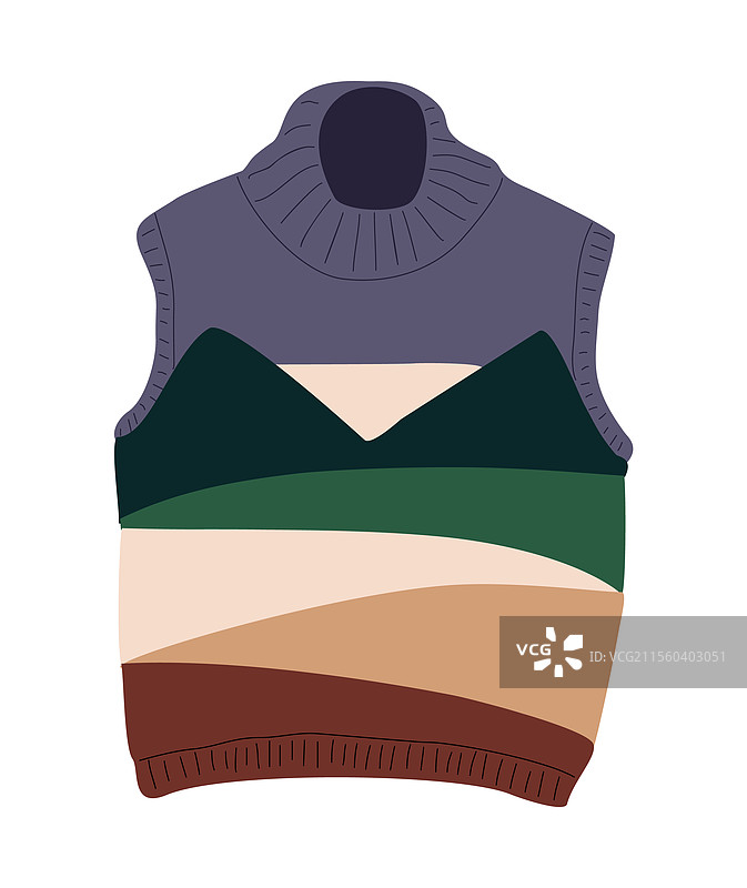 白色无袖针织背心图片素材