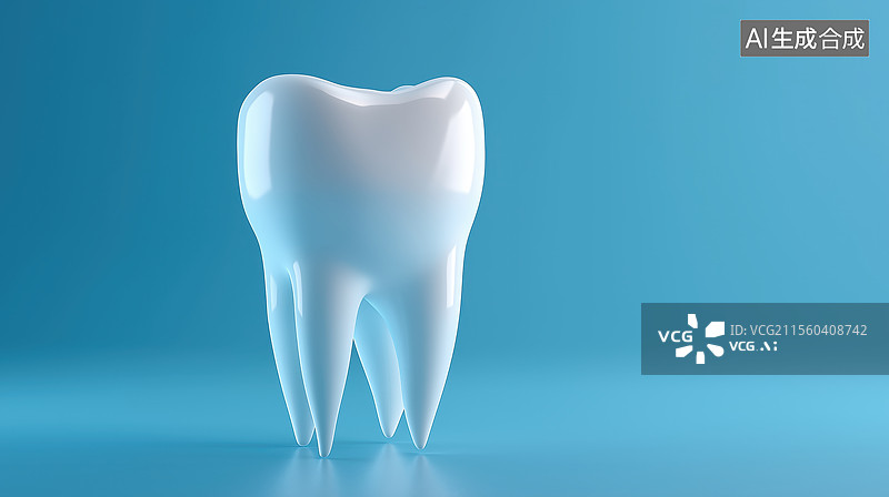 【AI数字艺术】白色牙齿模型图片素材