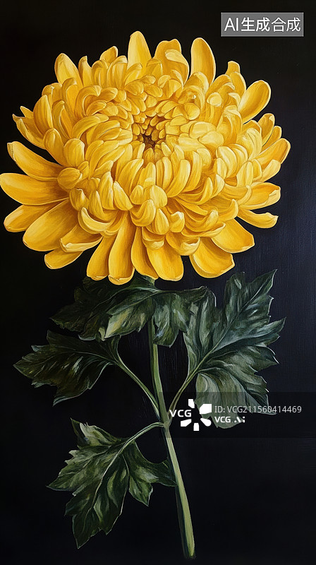 【AI数字艺术】节日中的菊花图片素材