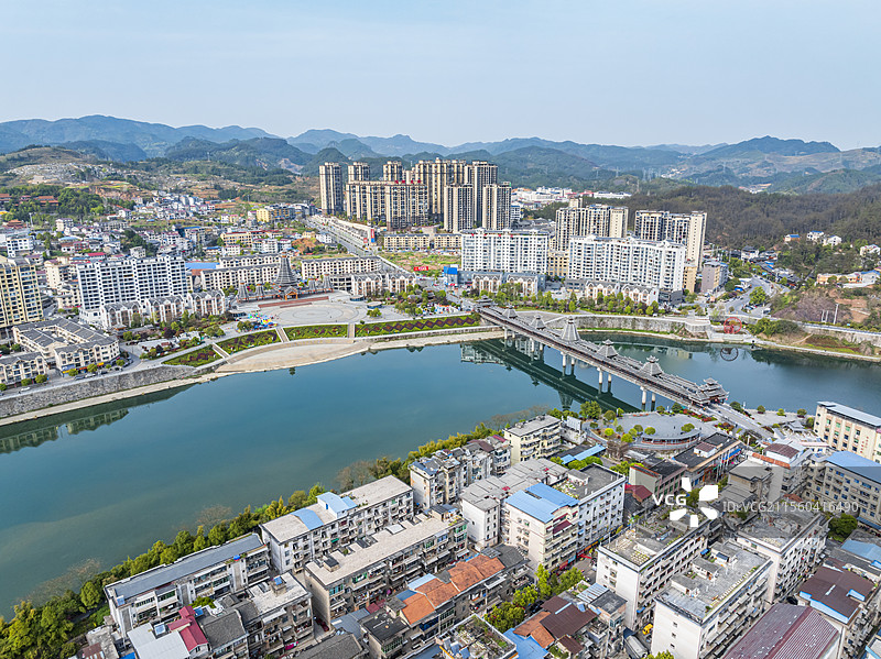 湖南怀化新晃侗族自治县航拍图片素材