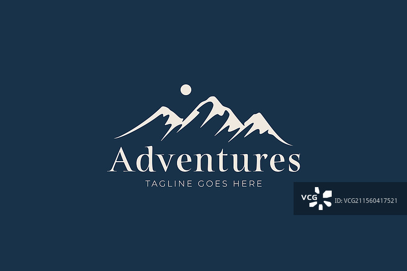 山地冒险标志设计户外活动图片素材