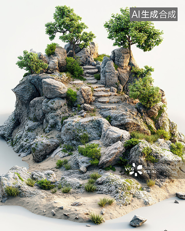 【AI数字艺术】多样化3D建筑模型合集图片素材