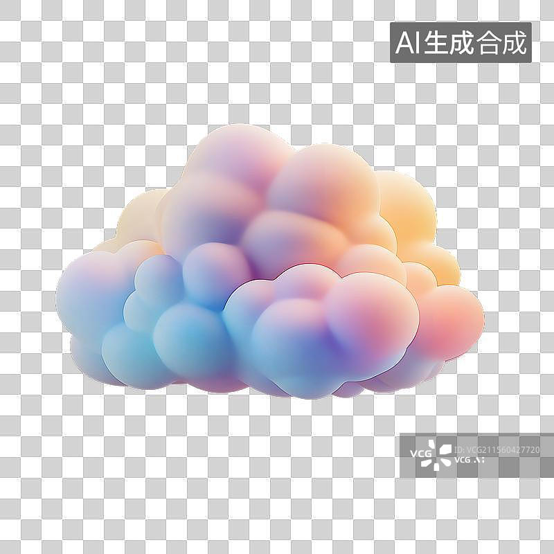 【AI数字艺术】3D云朵图片素材