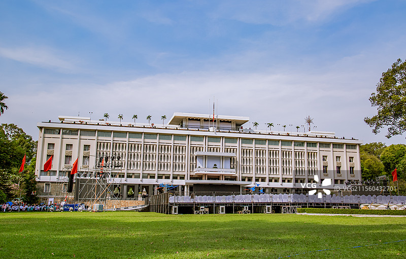 越南胡志明市统一宫图片素材