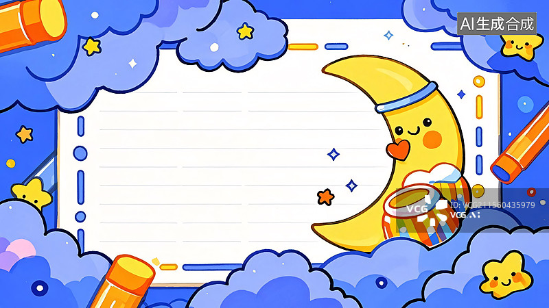 【AI数字艺术】2D卡通趣味插画背景最大图片素材