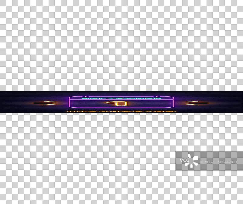 砖墙背景上的霓虹日历标志 1图片素材