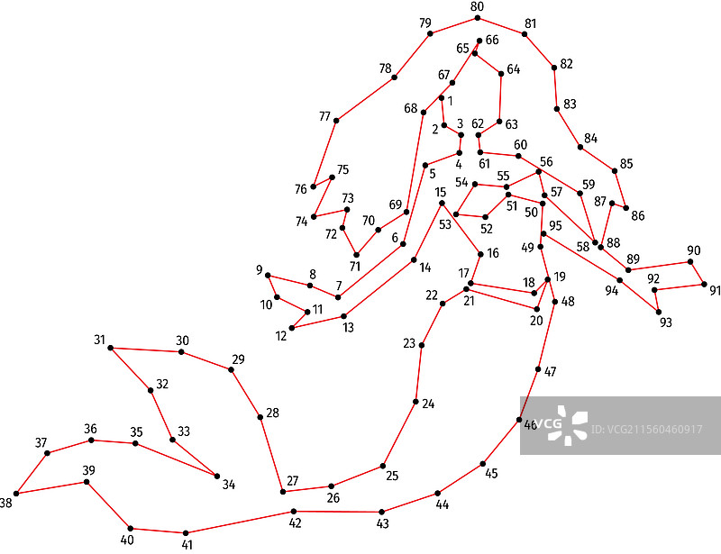 拥有丰盈发型的美人鱼图片素材