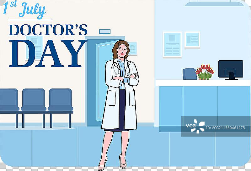 全国医生节横幅图片素材
