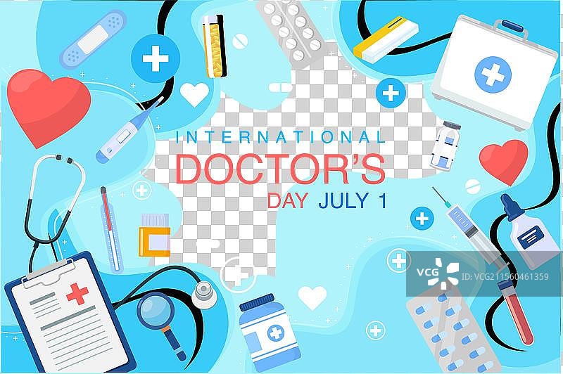 全国医生日横幅图片素材