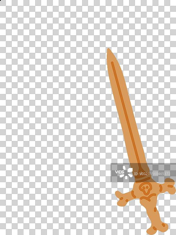 中世纪剑平面图标卡通骑士图片素材