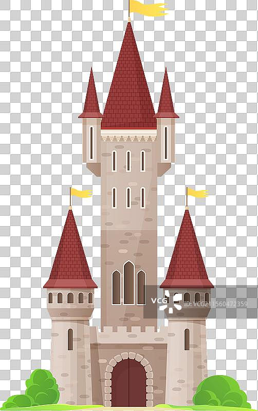卡通城堡王国宫殿皇家建筑图片素材