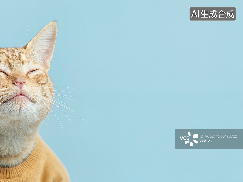 【AI数字艺术】微笑猫咪图片素材