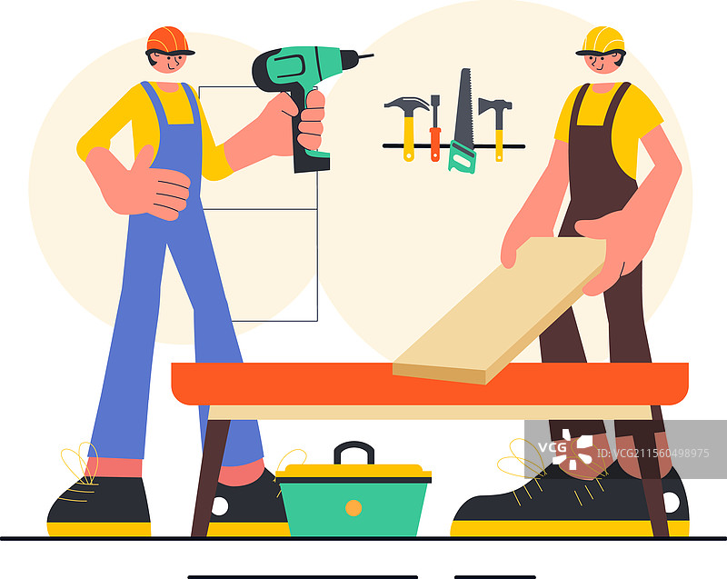 木工车间，展示木工DIY项目图片素材