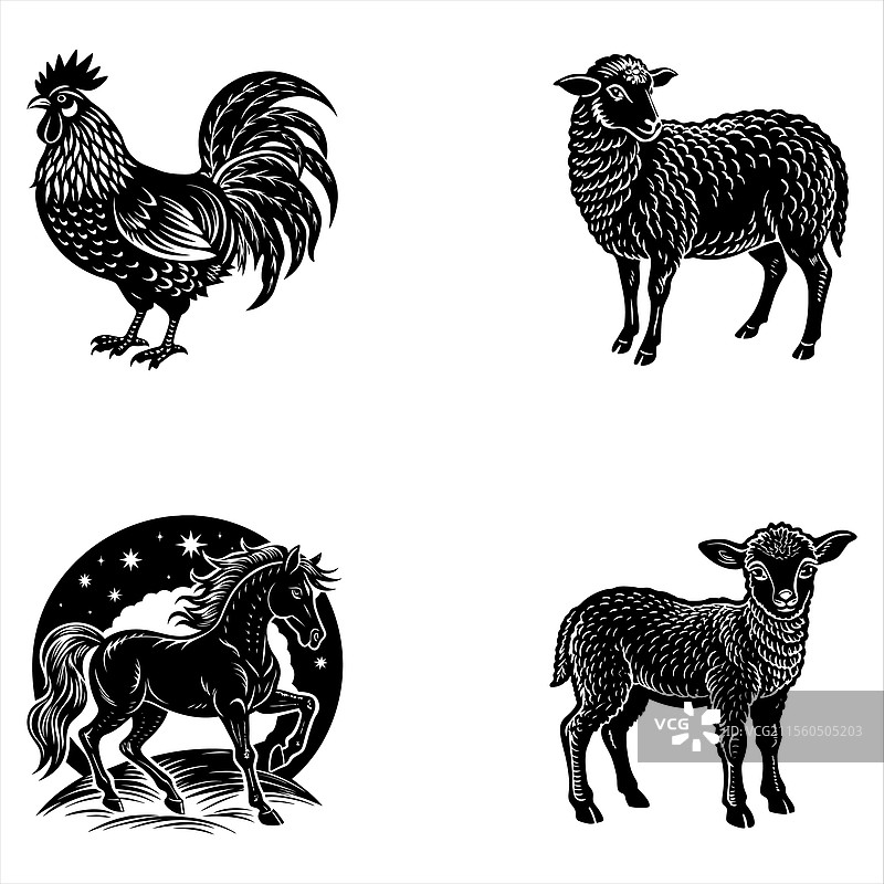 农场动物图片素材