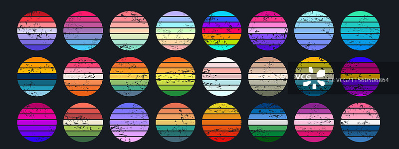 合成波蒸汽复古色彩渐变样本图片素材