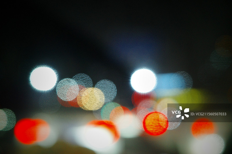 路上的灯影图片素材