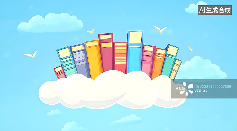 【AI数字艺术】开学季新学期上学读书学习回校返校卡通漫画图片素材