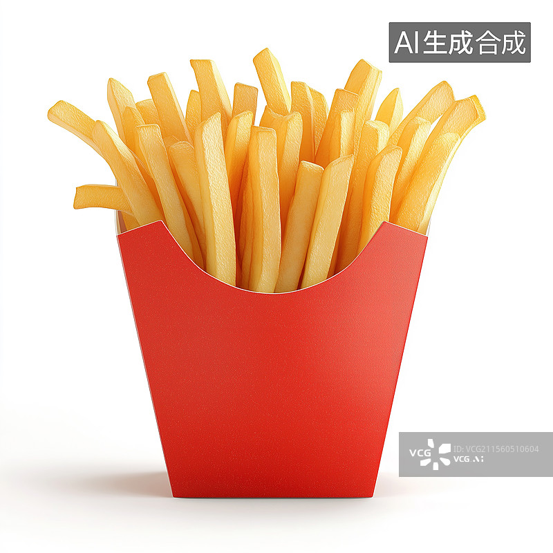 【AI数字艺术】薯条 特写图片素材