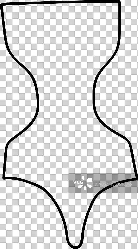 可爱的女性夏季泳衣剪贴画图片素材