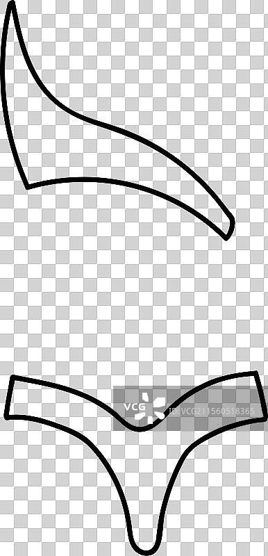 可爱的夏季女性泳装剪贴画图片素材