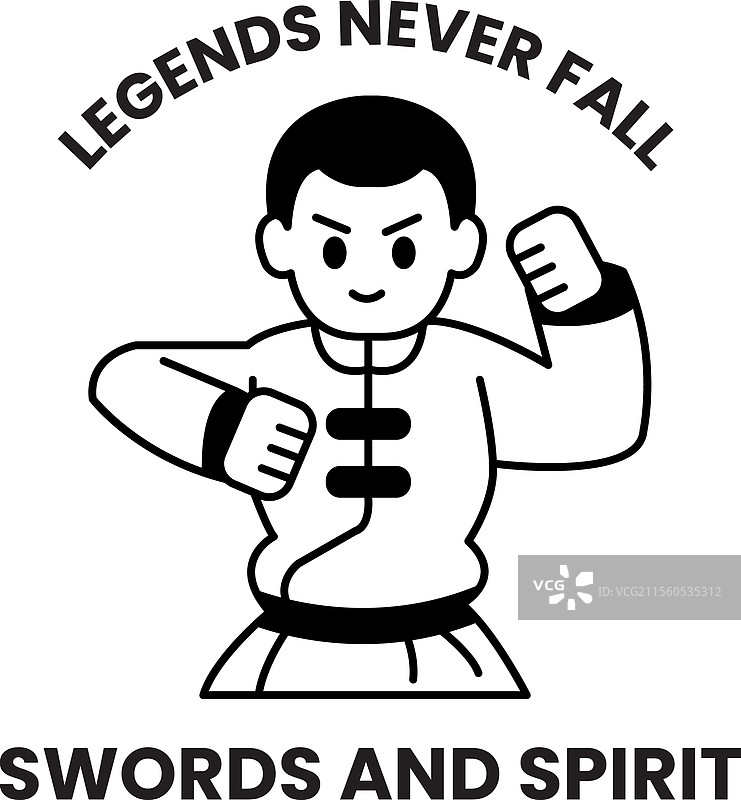 一幅穿着衬衫和裤子的男人的卡通画图片素材