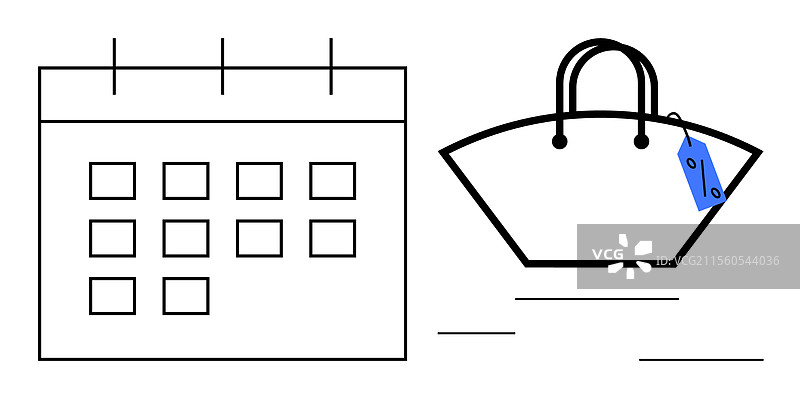 每月购物活动以日历突出显示图片素材