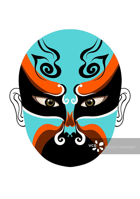 国潮文化脸谱图片素材