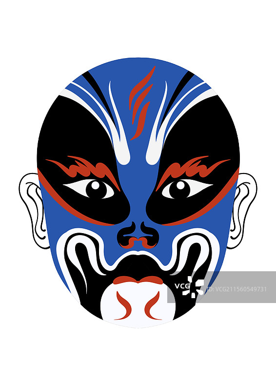 国潮文化脸谱图片素材