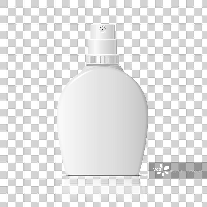 逼真的化妆品喷雾瓶容器图片素材