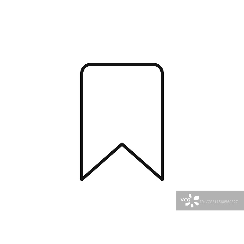 书签图标 简约细线图标图片素材