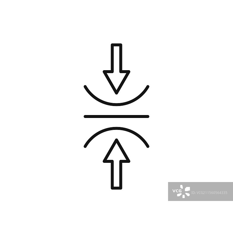 压缩图标 简约细线图标图片素材