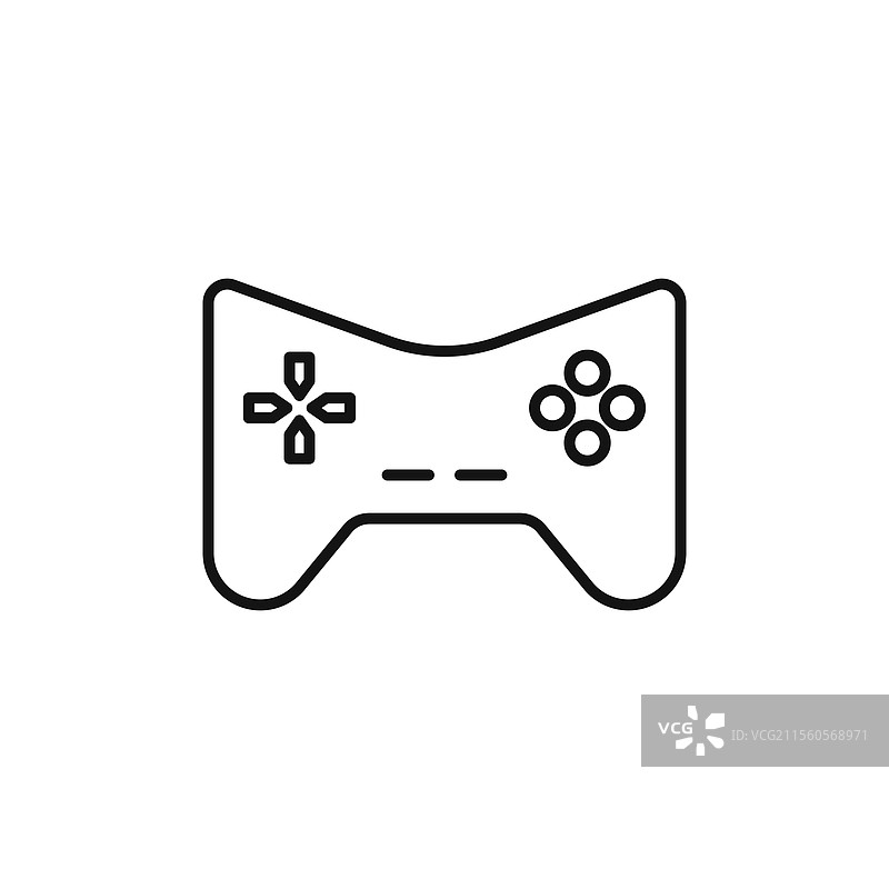 游戏手柄图标 简约细线图标图片素材