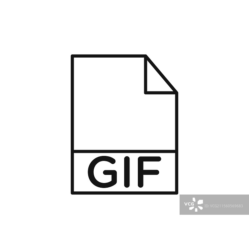 简单的薄线GIF图标图片素材