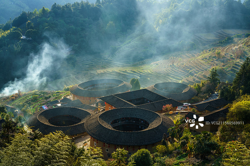 福建南靖土楼土楼图片素材