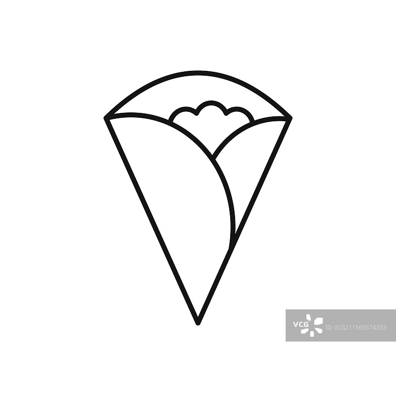 薄饼图标 简约细线图标图片素材