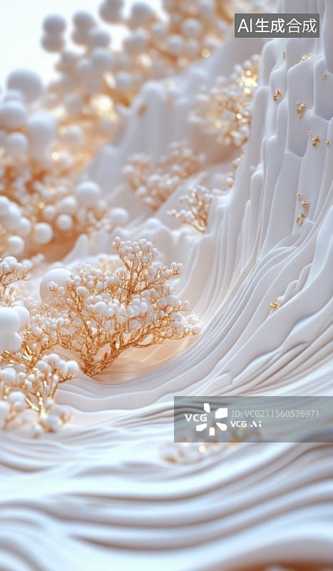 【AI数字艺术】国风玉石山石图片素材