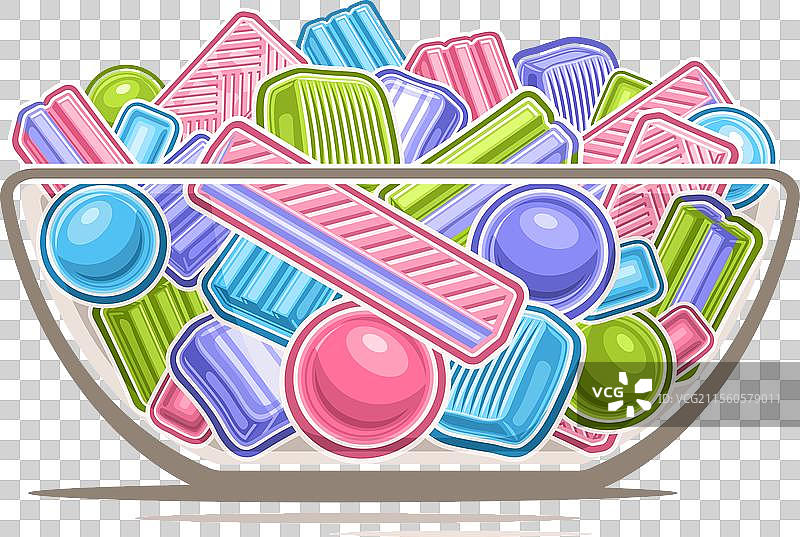 泡泡糖碗图片素材