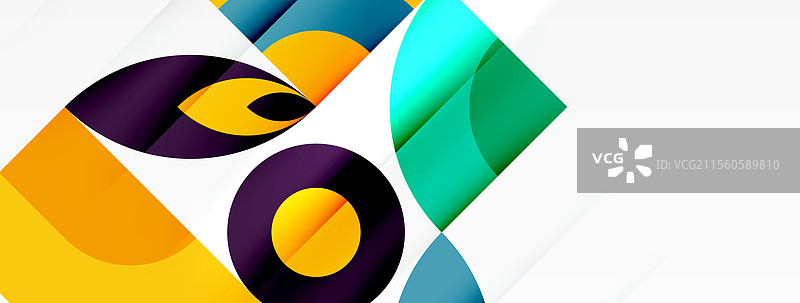 几何美丽的抽象圆形和花瓣图片素材