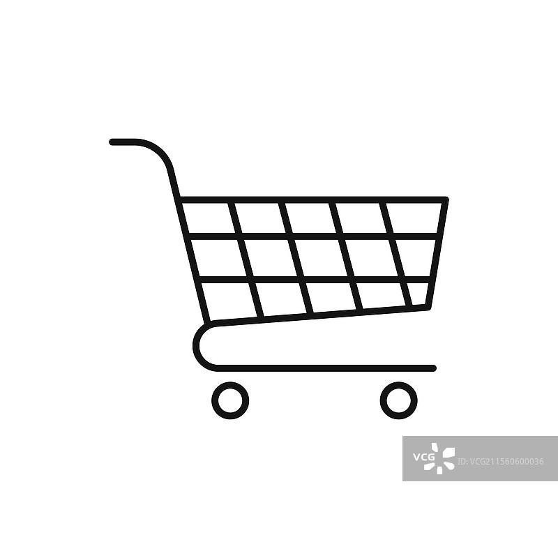 购物图标 简约细线图标图片素材