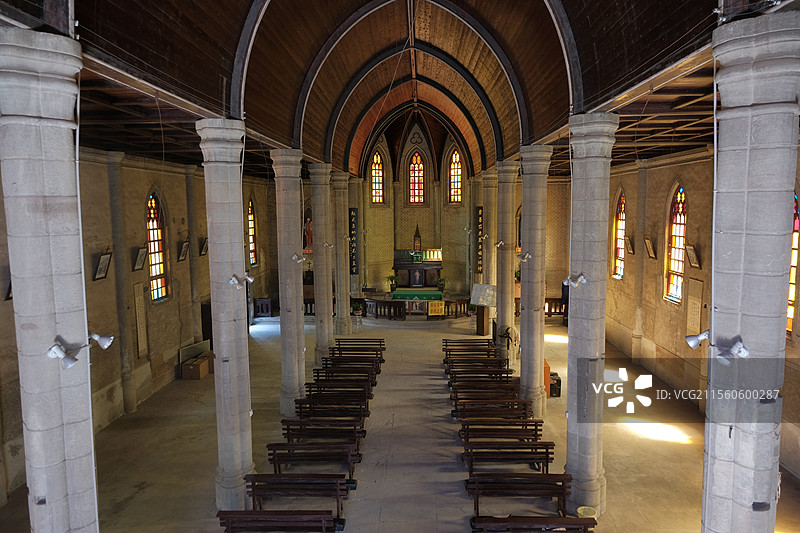 四川内江资中县天主堂图片素材