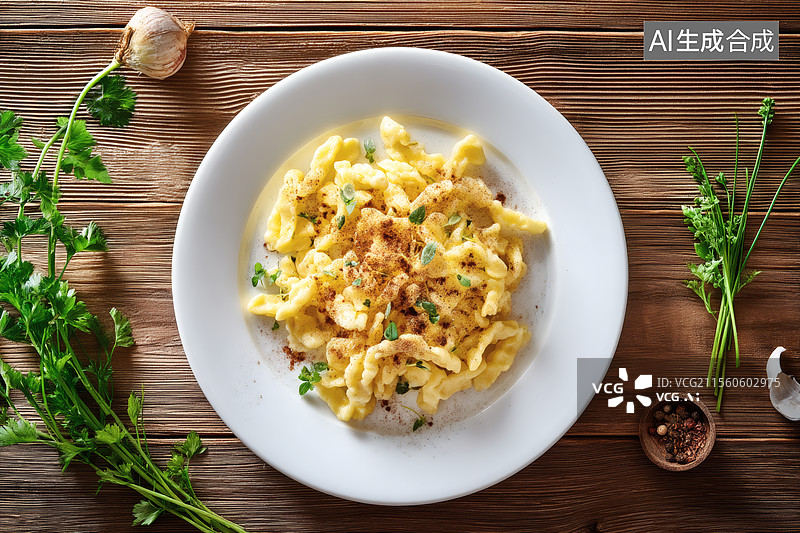 【AI数字艺术】美味的德国面疙瘩图片素材