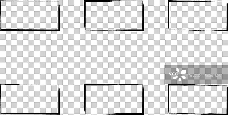 横向矩形细线磨损形状图片素材