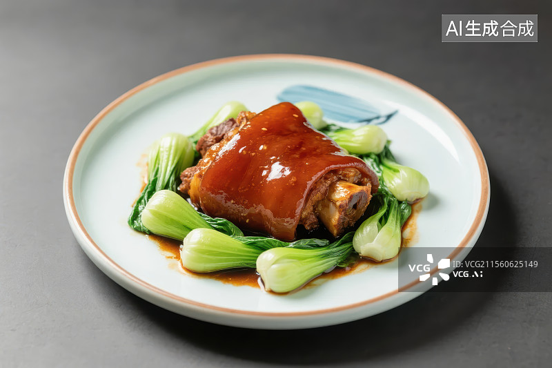 【AI数字艺术】中国传统美食 东坡肘子图片素材
