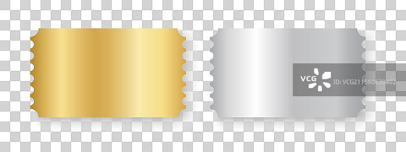 闪亮金银票券模型图片素材