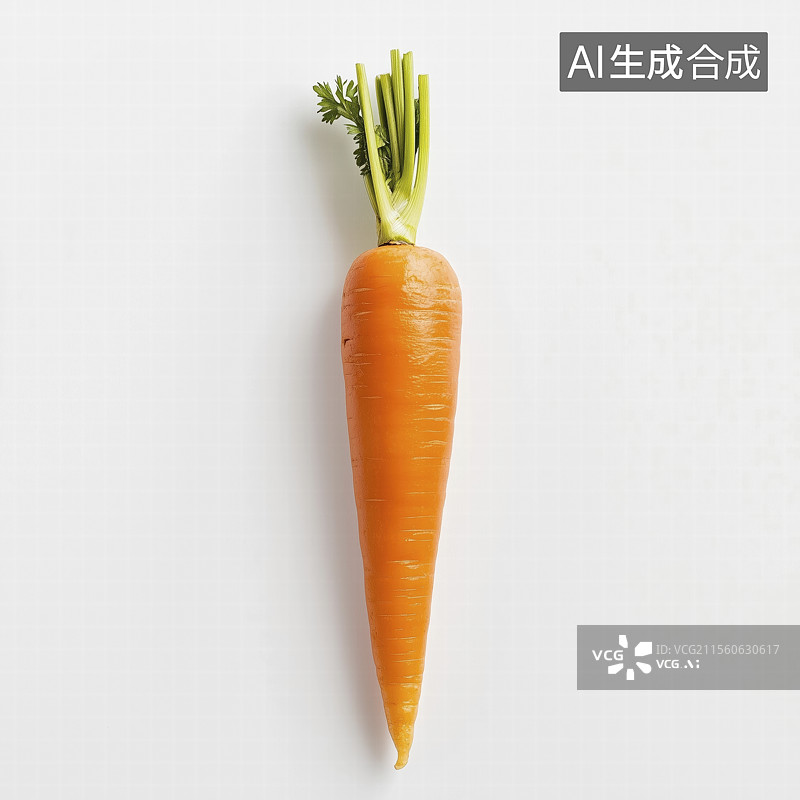 【AI数字艺术】白色背景下的胡萝卜特写镜头图片素材