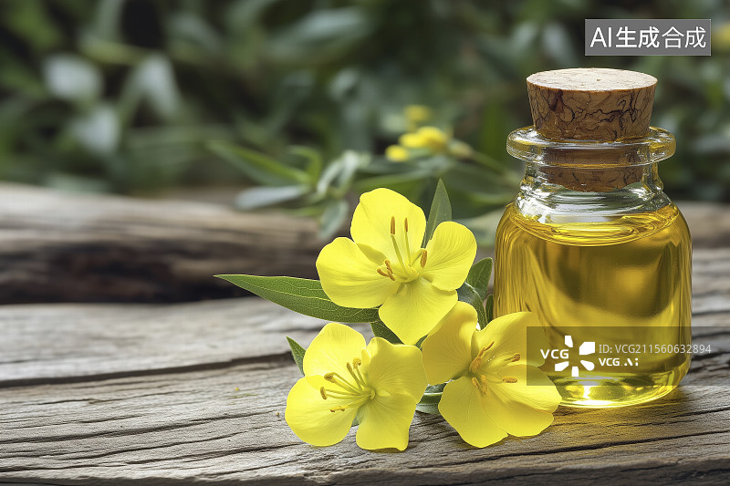 【AI数字艺术】桌上油菜花植物特写镜头图片素材