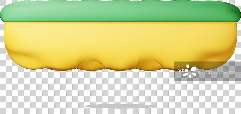 白色背景下的3D洗碗海绵图片素材