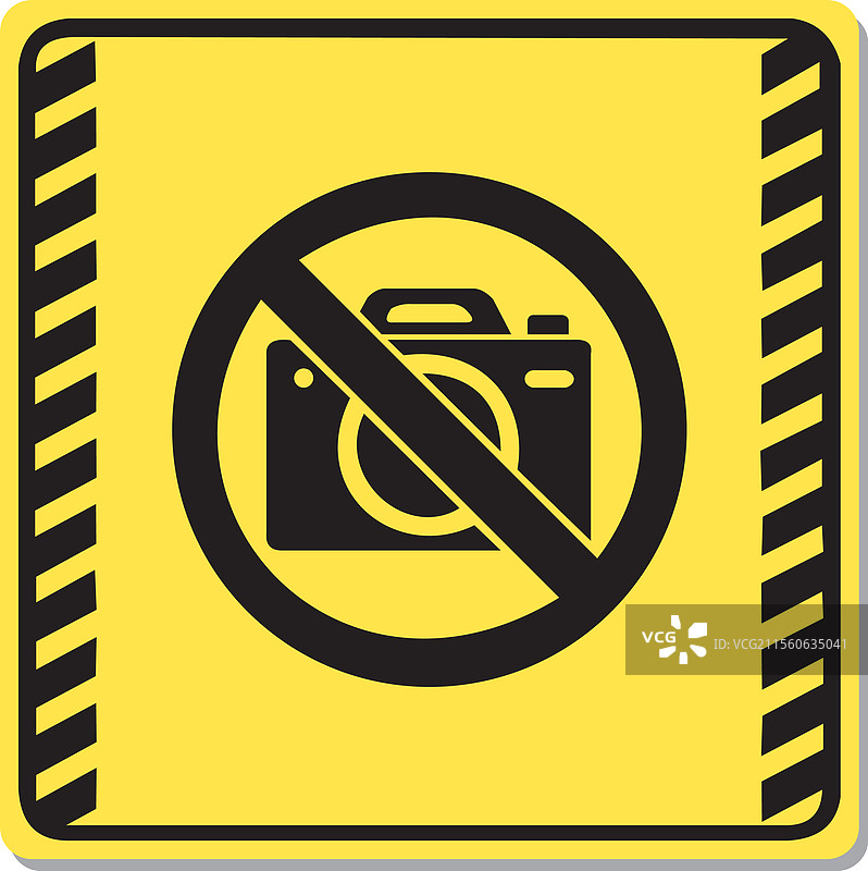 请勿拍照警告标志图片素材