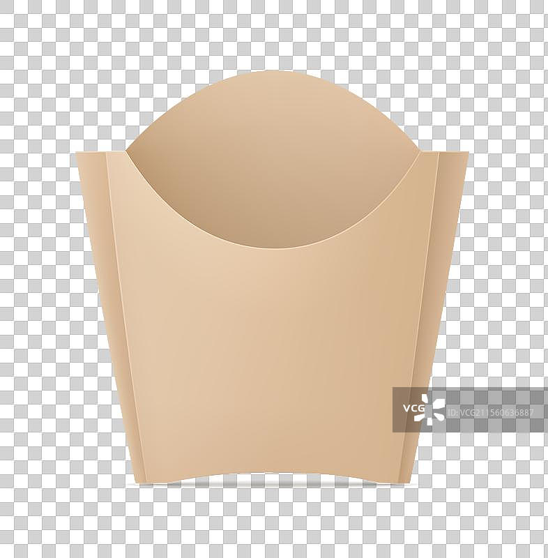 空的牛皮纸盒用于法式包装图片素材